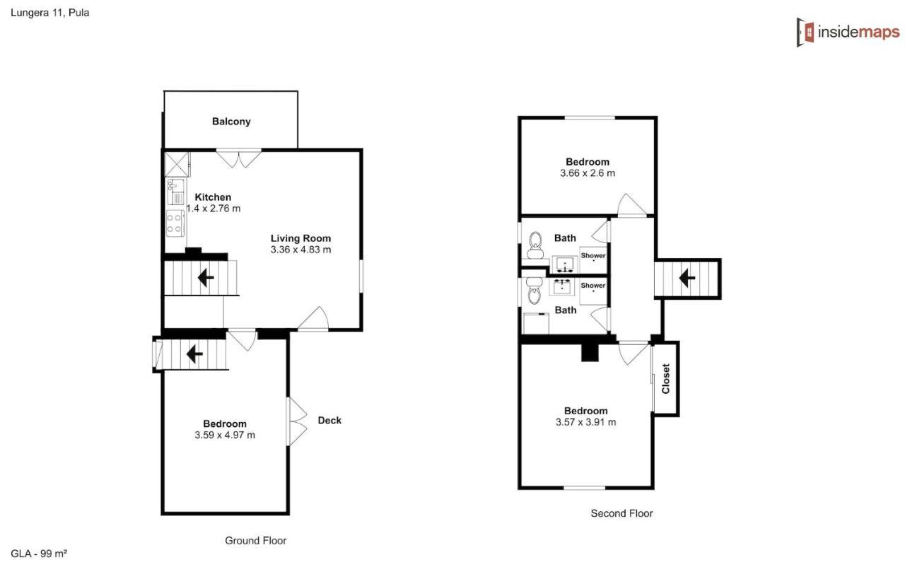 Apartment Lungera Pula Luaran gambar